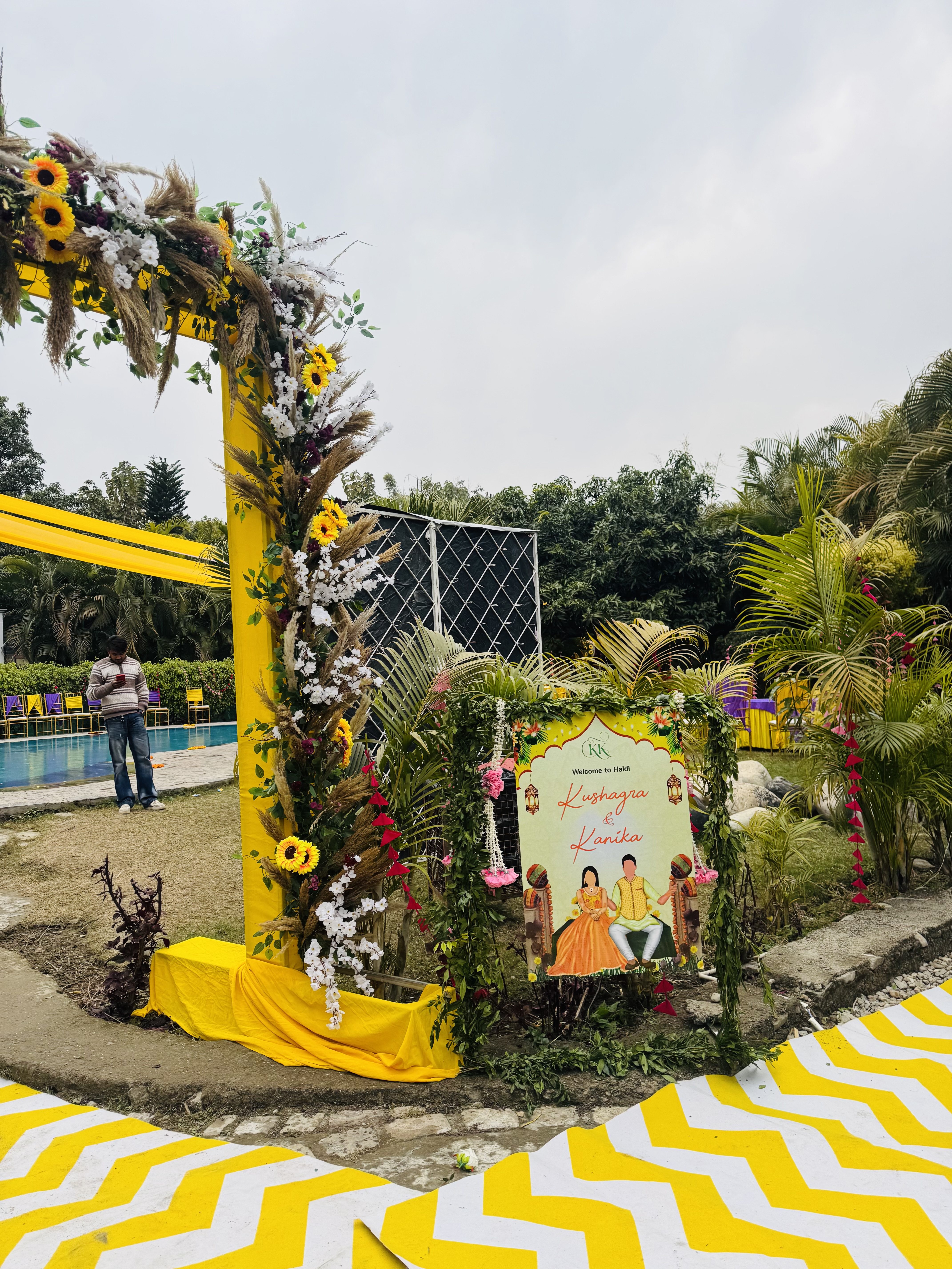 Haldi wedding photo at Corbett Wild Resort